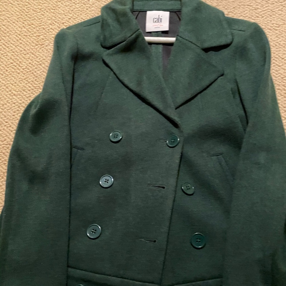 Green CAbi sweater size medium